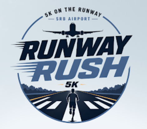 Runway and and plane graphic